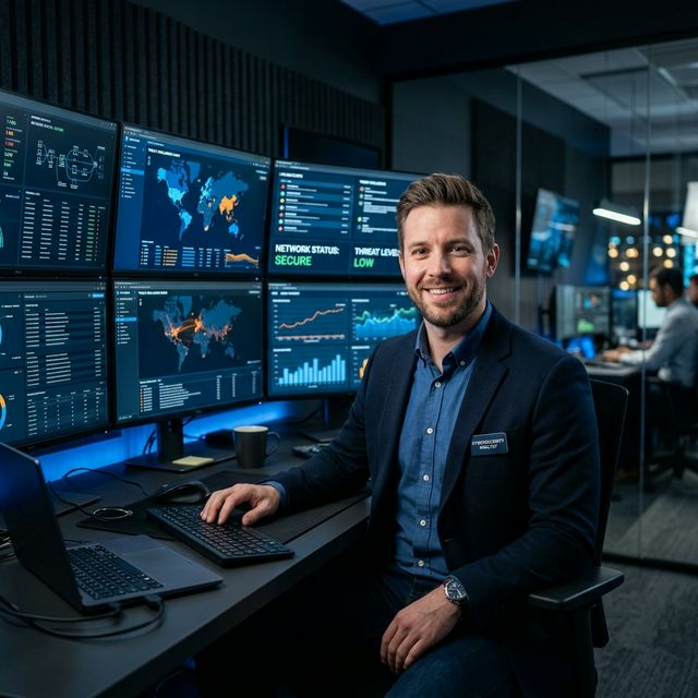 Johnpeniel cybersecurity expert at work