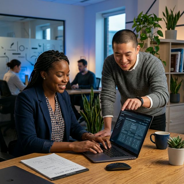 Johnpeniel team collaborating on digital projects